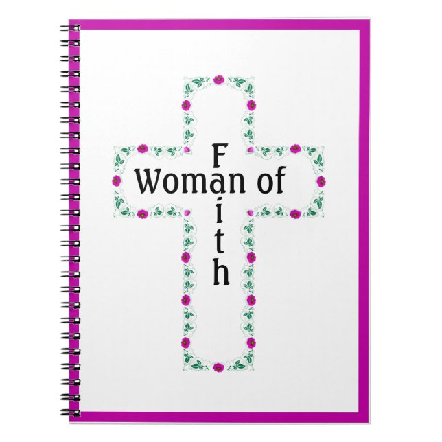 Woman of faith anteckningsbok (Framsidan)