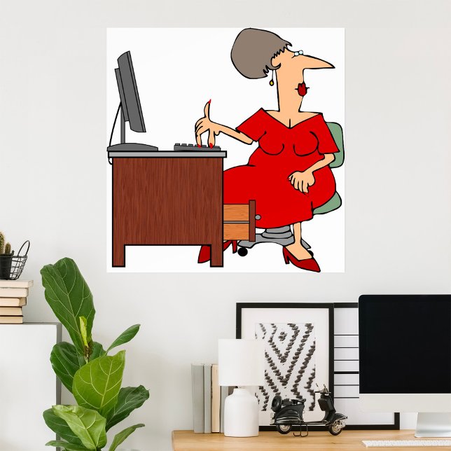 Woman Office Worker Poster (Skapare uppladdad)