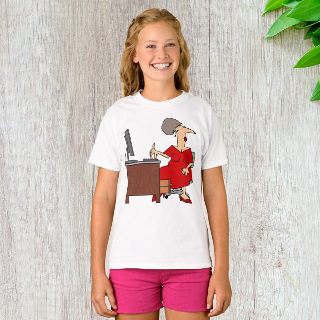 Woman Office Worker T Shirt (Skapare uppladdad)
