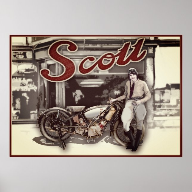 woman on motorcycle poster (Framsidan)