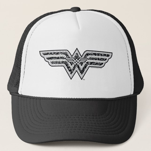  Woman Paisley-Logotyp Truckerkeps (Framsida)