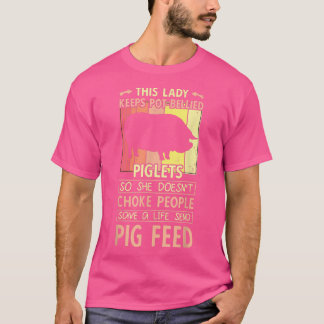 Woman Pot Belllied Gris Design - Woman Gris Farmer T Shirt