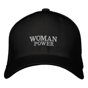 WOMAN POWER EMBROIDERED BASEBALL CAP BRODERAD KEPS