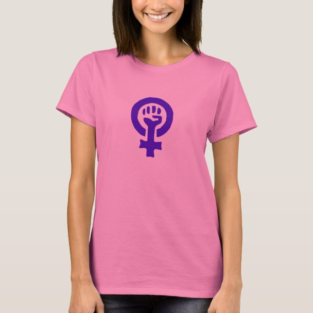 Woman Power Shirt T Shirt (Framsida)