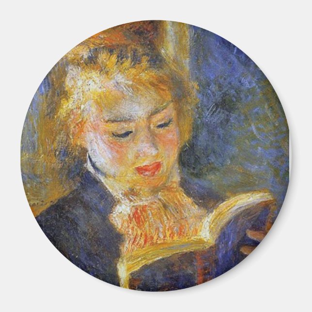 Woman Reading- Auguste Renoir Magnet (Framsidan)