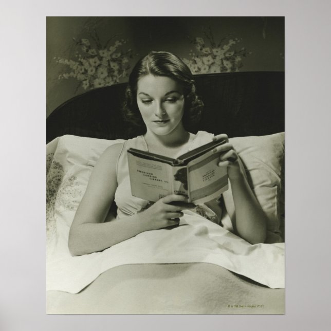 Woman Reading Bok Poster (Framsidan)