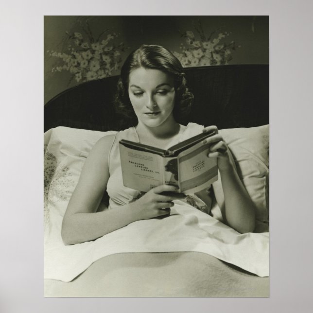 Woman Reading Bok Poster (Framsidan)