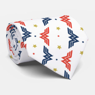 Woman Red & Blue Logotyp Mönster Slips