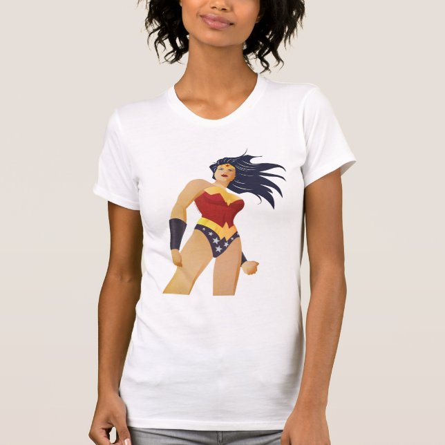  Woman Retro City Sunburst Tee (Framsida)