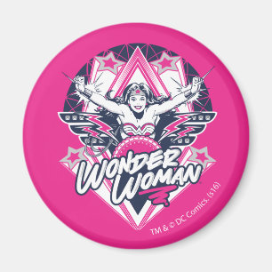 Woman Retro Glam Sten Graphic Magnet