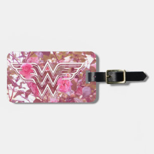 Woman Rosa Camellia Flowers Logotyp Bagagebricka