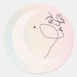 Woman Runt Klistermärke