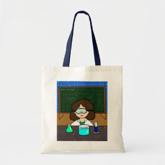 Woman Scientist Tote Tygkasse