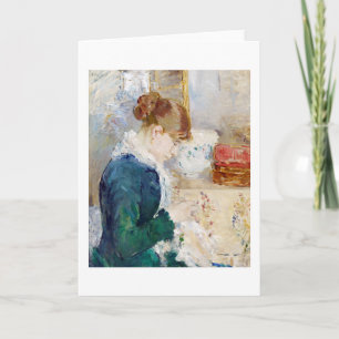 Woman Sewing, Berthe Morisot Kort