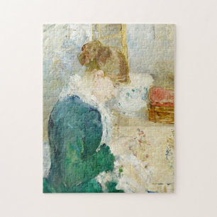 Woman Sewing Berthe Morisot Pussel