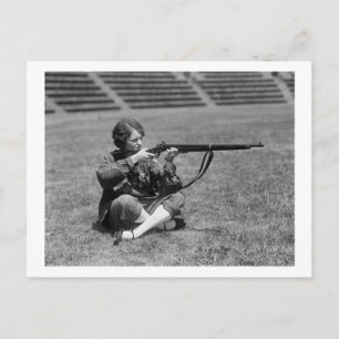 Woman Sharpshooter, 1920-talet Vykort