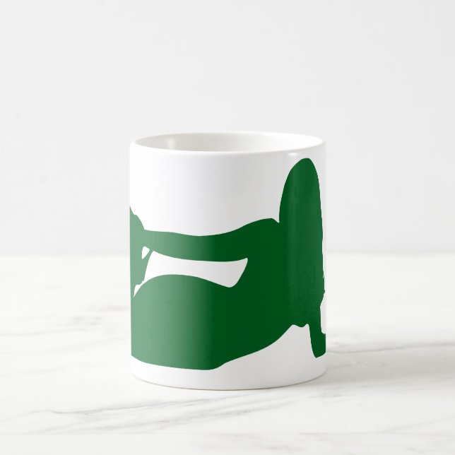 Woman Silhouette-kaffe Mugg (Center)