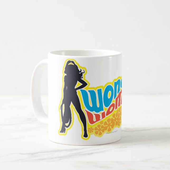  Woman Silhouette Kaffemugg (Framsida vänster)