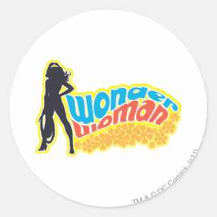  Woman Silhouette Runt Klistermärke