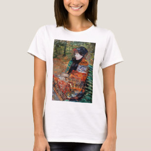 Woman Sitta på Bench, Mary Cassatt T Shirt