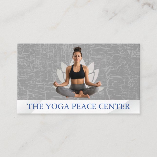 Woman Sitta Yoga Pose | Lotus Visitkort (Framsida)