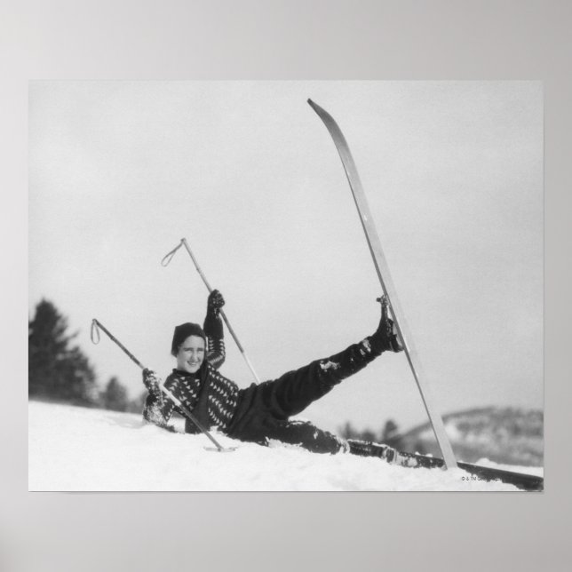 Woman Skier 2 Poster (Framsidan)