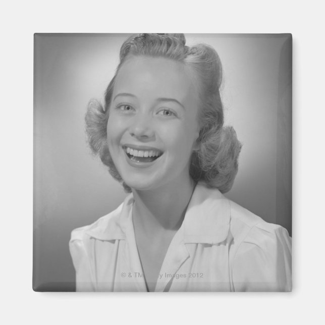Woman Smiling Magnet (Framsidan)
