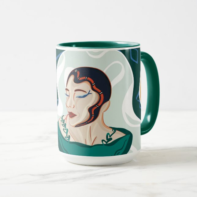 Woman Snake - Snake Head Dam Mugg (Framsida höger)
