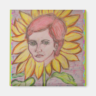 Woman Solros Magnet