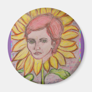 Woman Solros Magnet