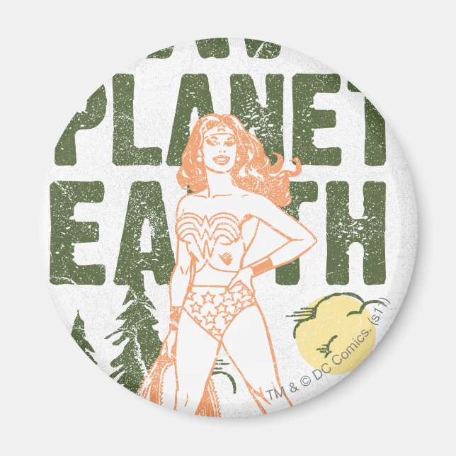  Woman Spara Planet Earth Magnet (Framsidan)