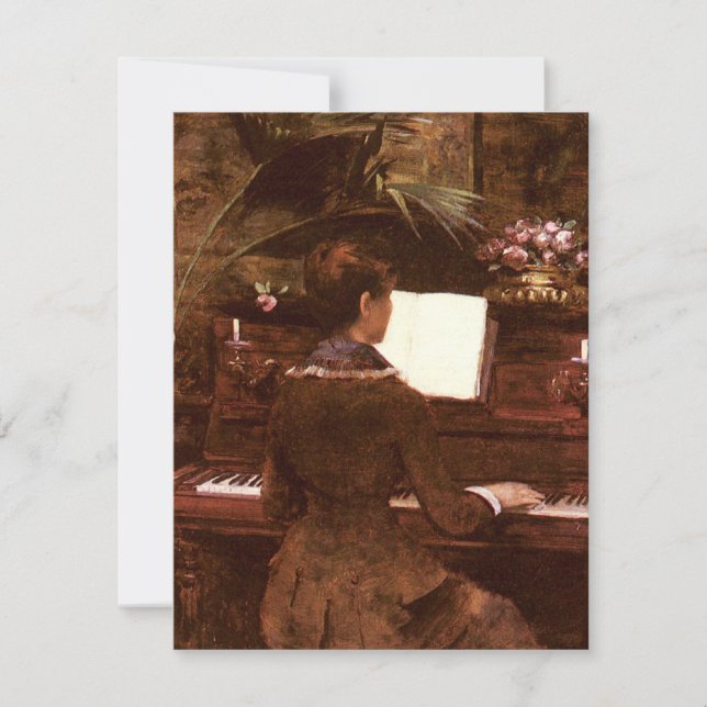 Woman Speling Piano (Framsida)