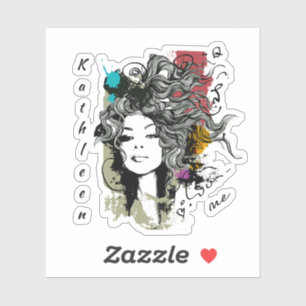 Woman Strong Emdriven Klistermärken