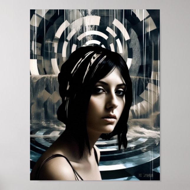 Woman Swimmer Poster (Framsidan)