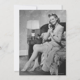 Woman Talking på Mobil