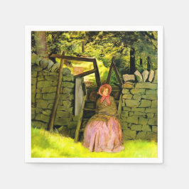 Woman Waiting (av John Everett Millais) Pappersservett