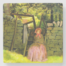 Woman Waiting (av John Everett Millais) Stenunderlägg
