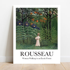 Woman Walking in an Exotic Forest Henri Rousseau Poster