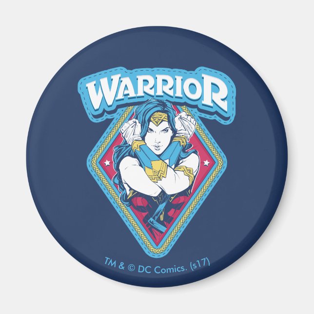  Woman Warrior Graphic Magnet (Framsidan)