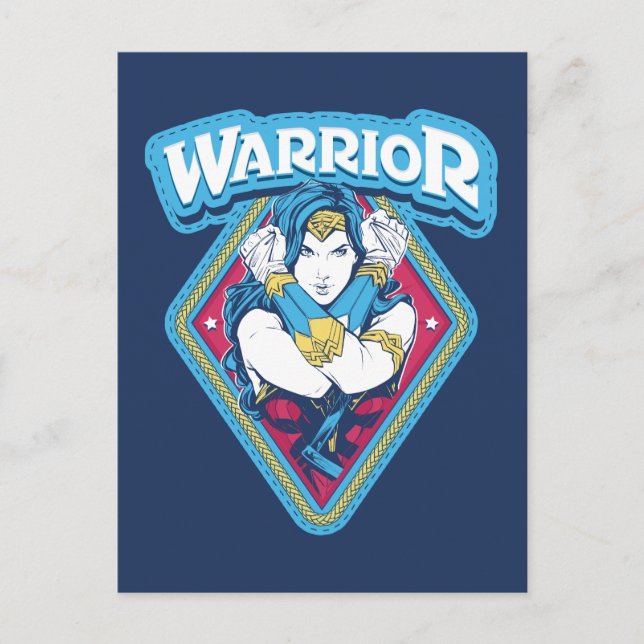  Woman Warrior Graphic Vykort (Framsida)