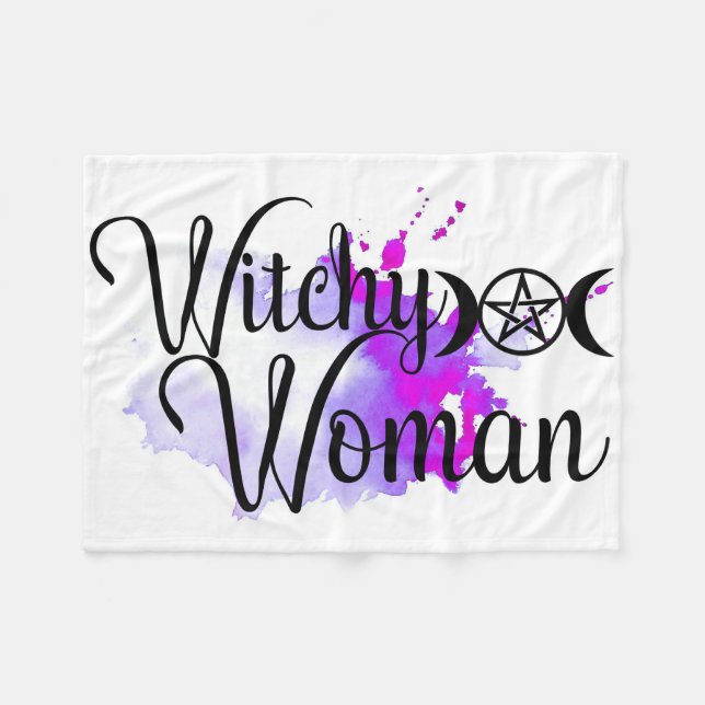 Woman Watercolor Fleecefilt (Framsidan (Horisontell))