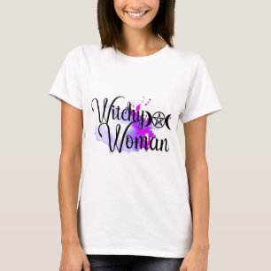 Woman Watercolor Splatter T Shirt