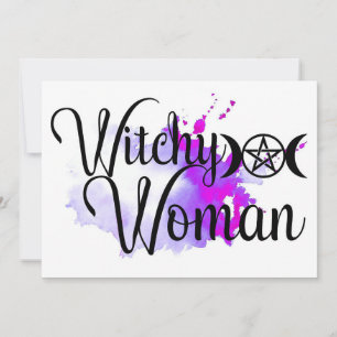 Woman Watercolor Tack Kort