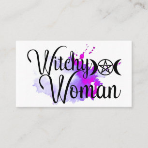 Woman Watercolor Visitkort