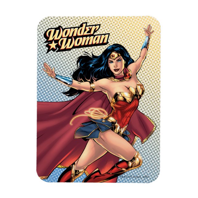  Woman Wearing Cape Magnet (Vertikal)