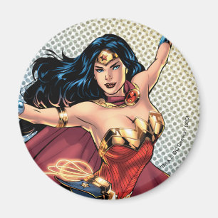  Woman Wearing Cape Magnet