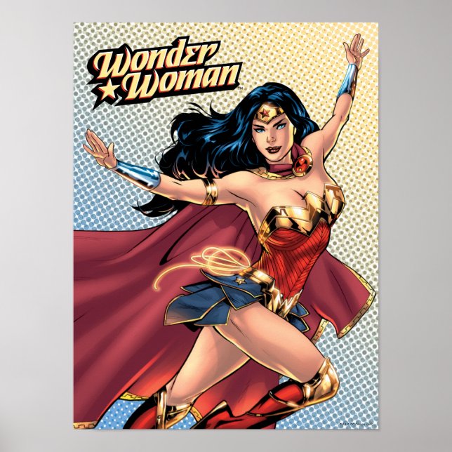  Woman Wearing Cape Poster (Framsidan)