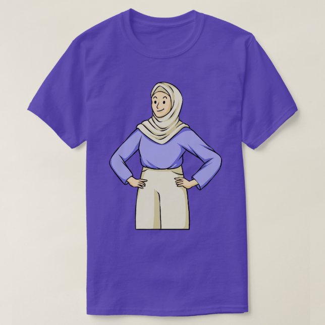 Woman Wearing Hijab T Shirt (Design framsida)