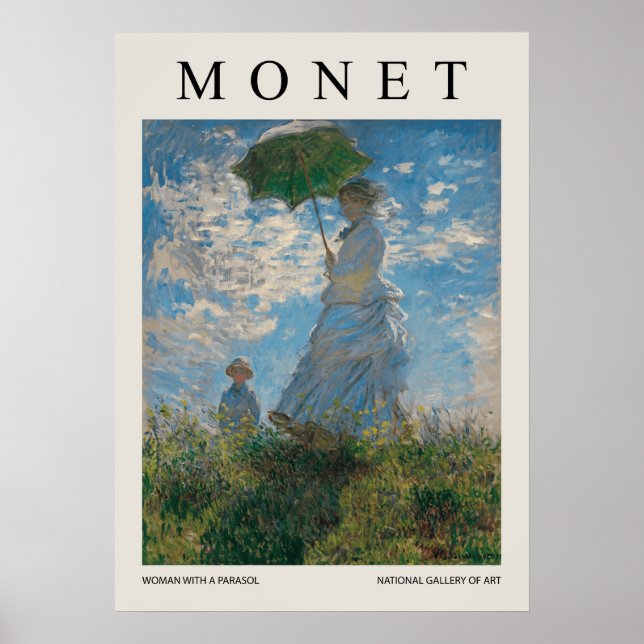 Woman With A Parasol Poster (Framsidan)