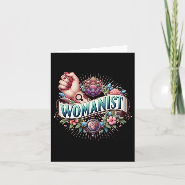 Womanist Sticker Kort (Framsida)